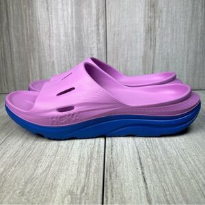 Hoka One One Ora Recovery Slide 3 Purple Blue Slide Comfort Shoe Mens Size 12 13